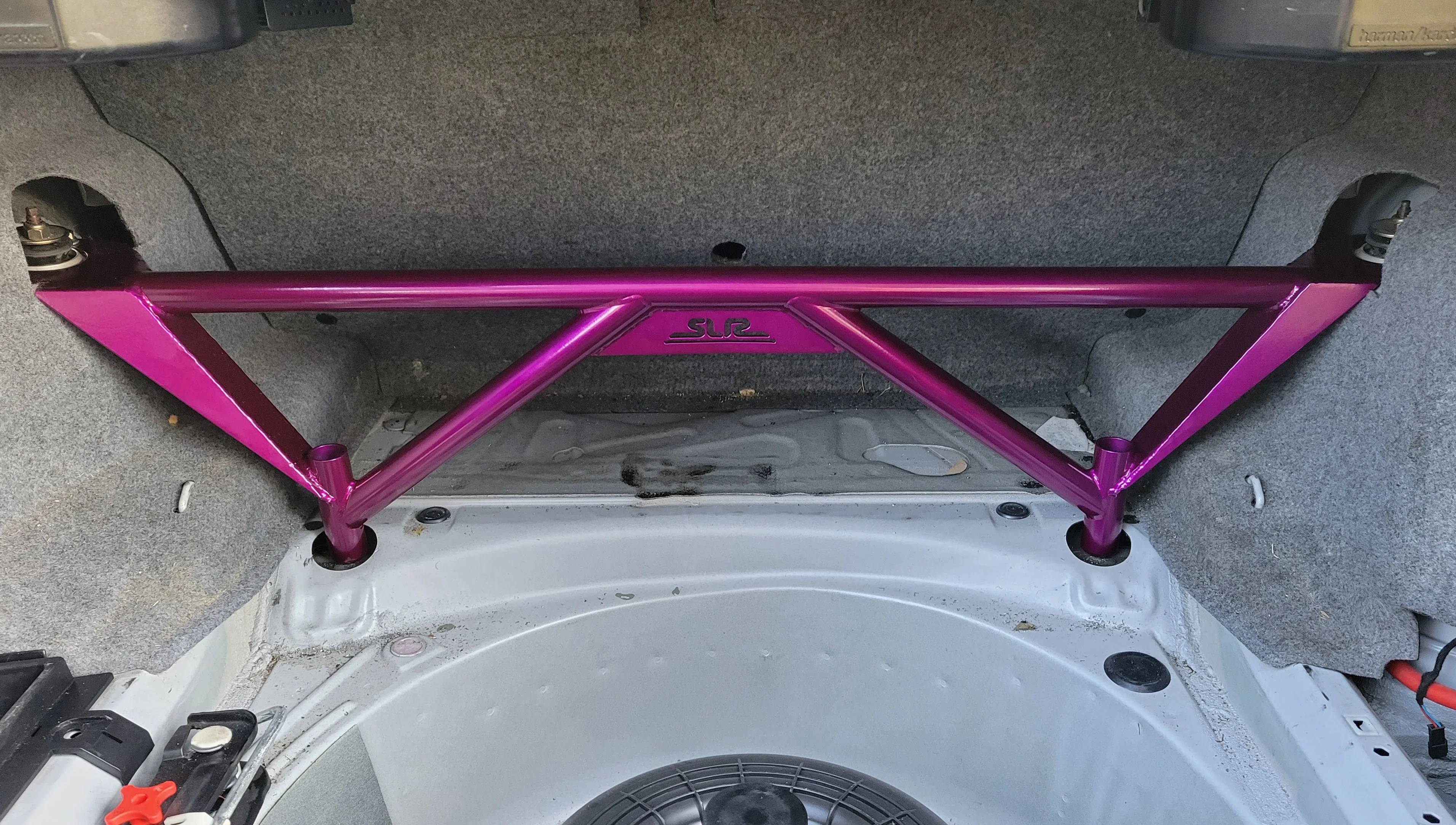 E46 M3 BMW Rear Floor Subframe to Shock Tower Brace - Image 3